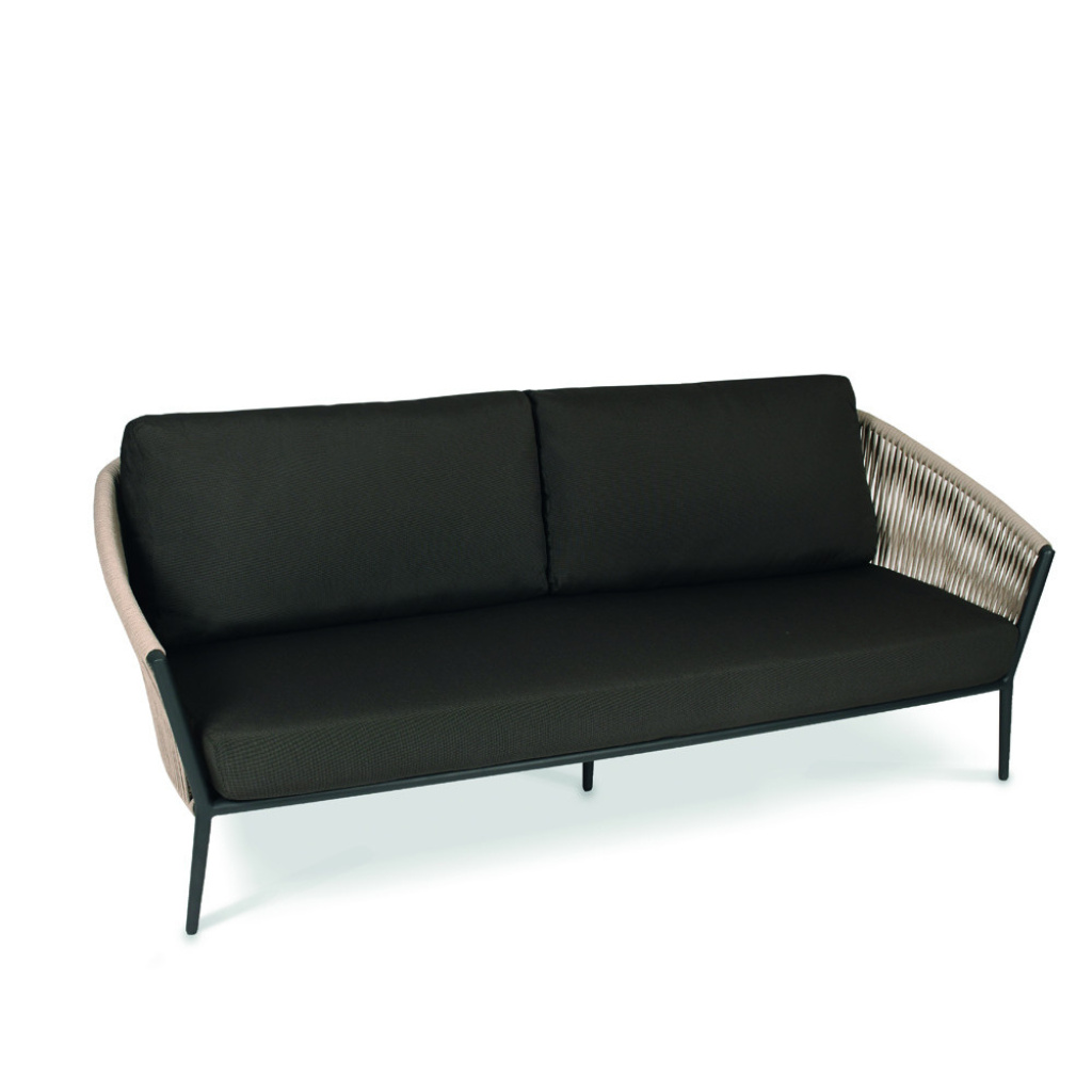 WASHINGTON SOFA angled black and brown