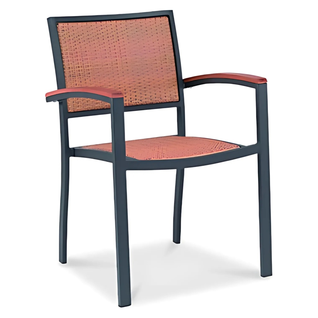 MEDITERRANEAN RATTAN ARM CHAIR