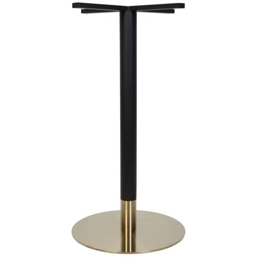 TIVOLI BLACK AND BRASS DISC DRY BAR TABLE BASE