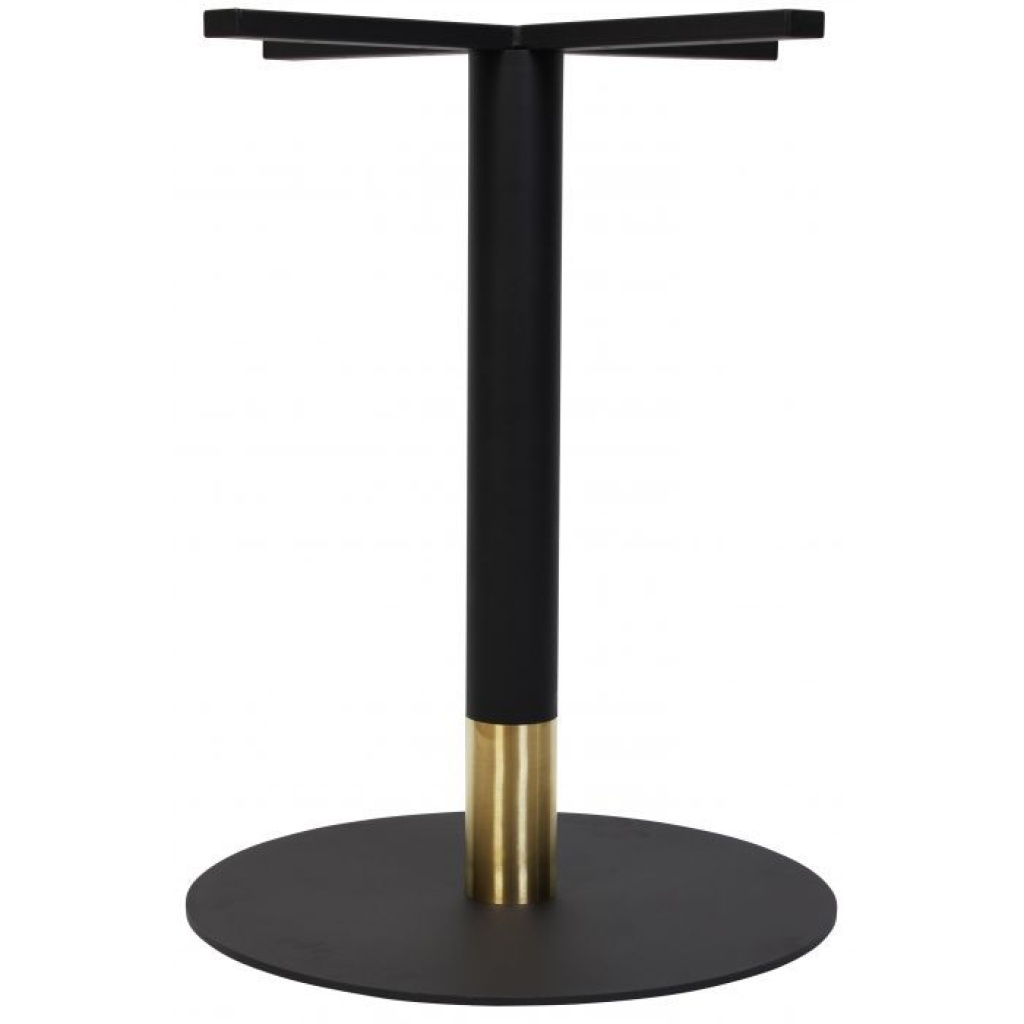 TIVOLI BLACK AND BRASS COLLAR TABLE BASE