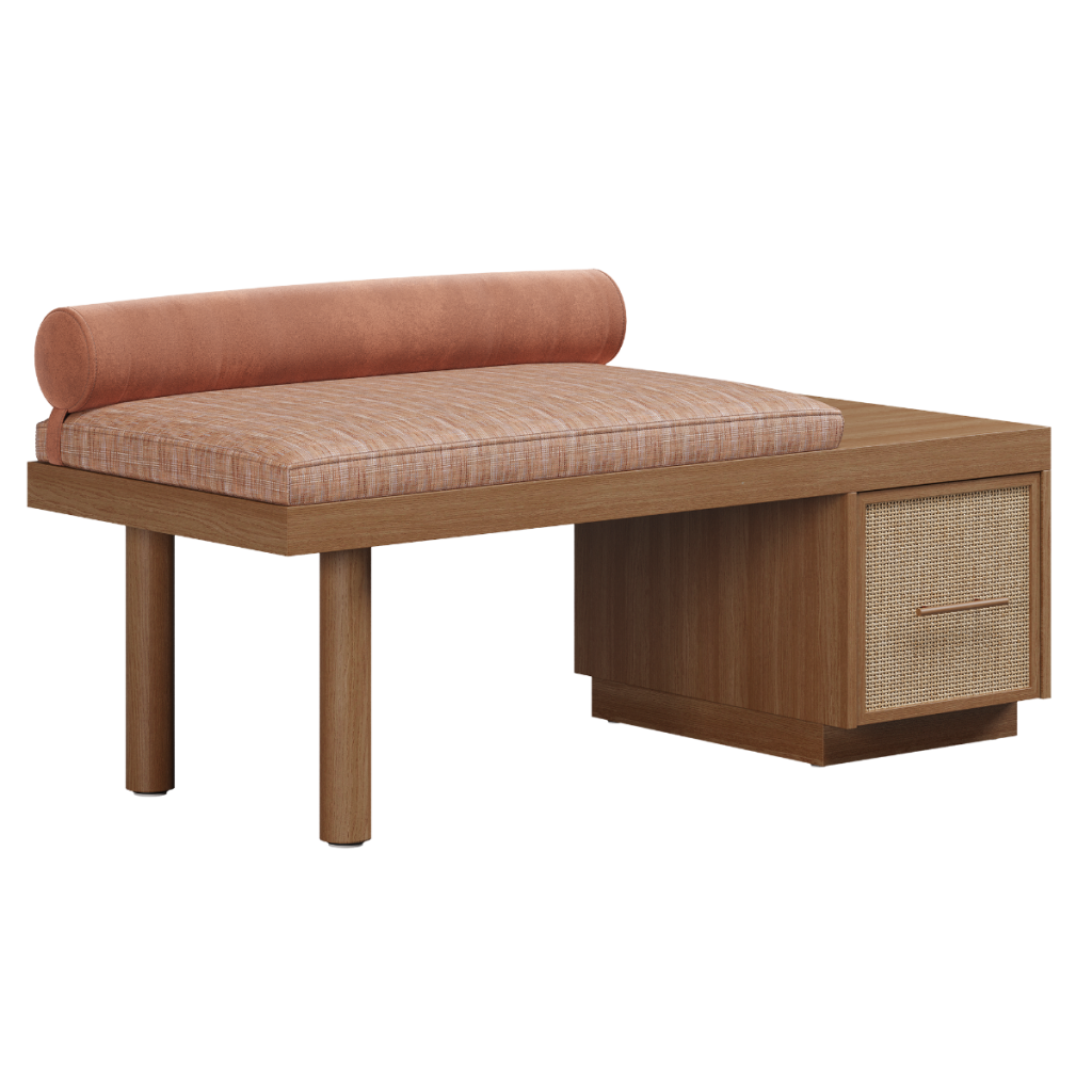 GIGI BENCH SEAT WITH SIDE TABLE