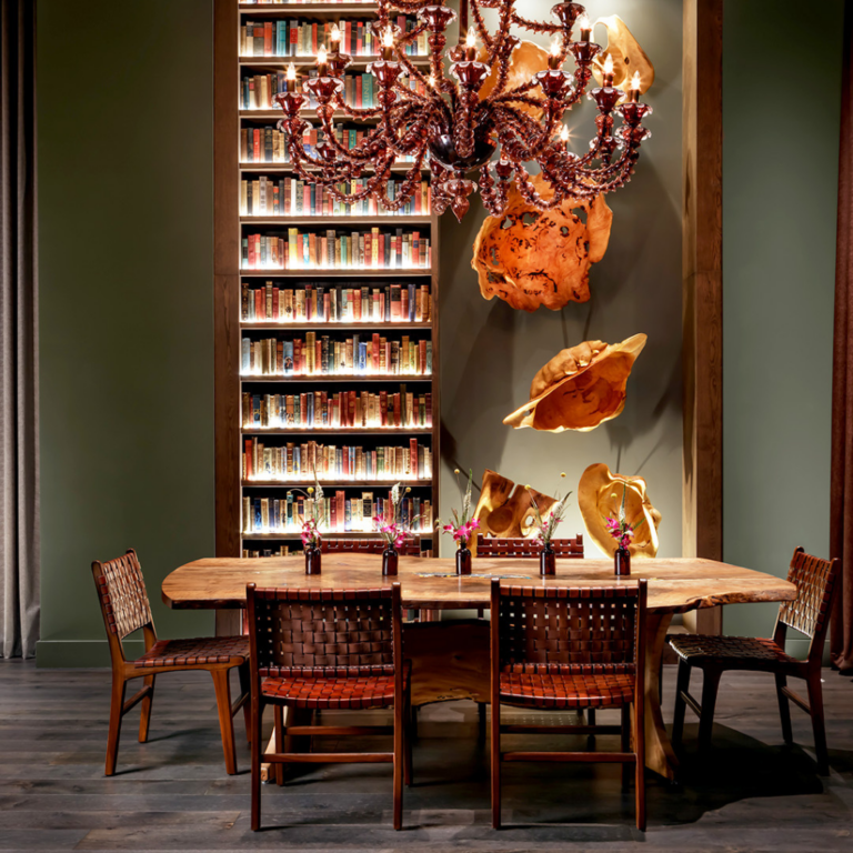 Library with Dining Area