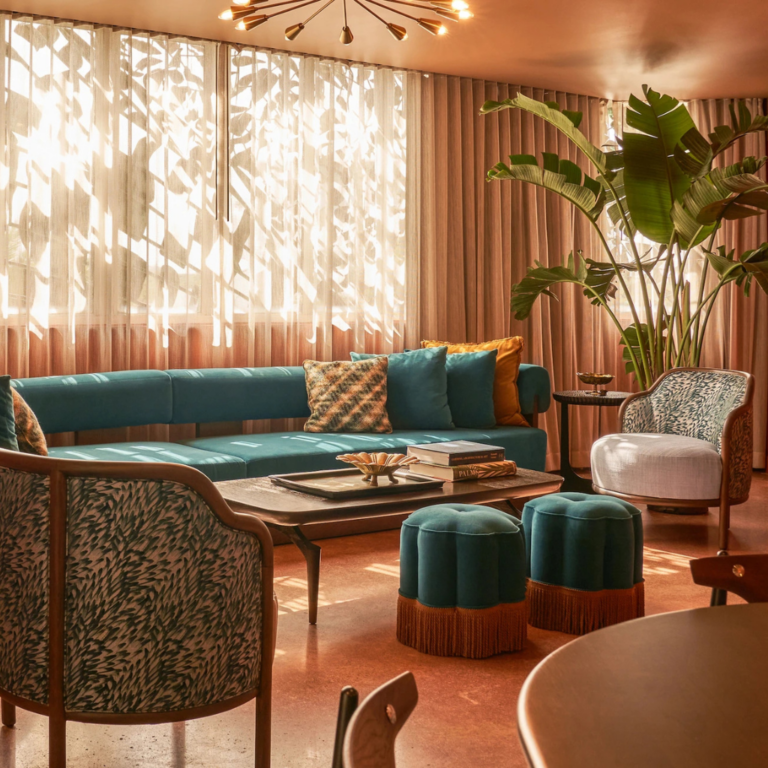 Hotel Room Living Space Tropical