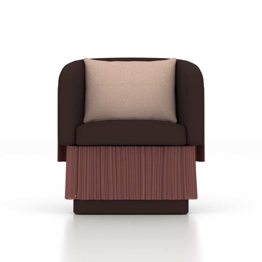 Custom Tassle Lounge Chair Rev2-Front