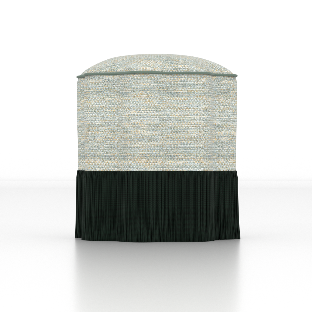 Flower Ottoman With Fring Rev2-Front