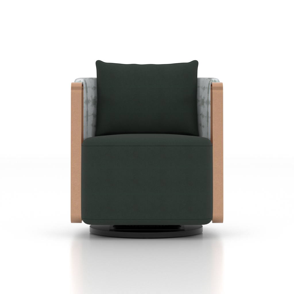 Swivel Base Lounge Chair Rev2-Front